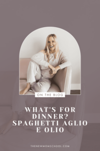 What's For Dinner? Spaghetti Aglio E Olio