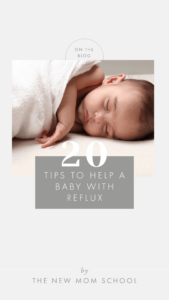 20 tips to help a baby with reflux