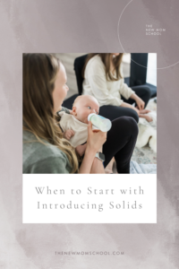 When to start with introducing solids