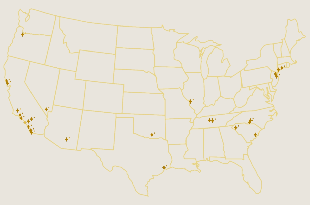 New Mom School's locations.