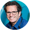 Dr. Steven Abelowitz – Pediatrician Supporting New Mom School Headshot of Dr. Steven Abelowitz, pediatrician, smiling in a clinical setting, featured in a New Mom School endorsement.